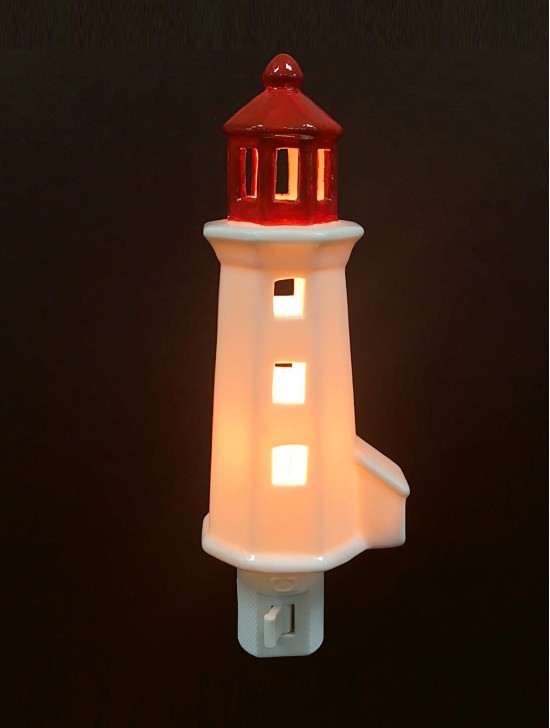 Porcelain Peggy's Cove Night Light with Gift Box